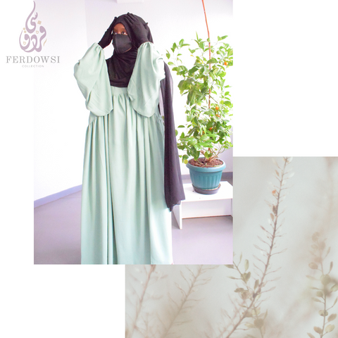 Abaya Belle - Soft Green