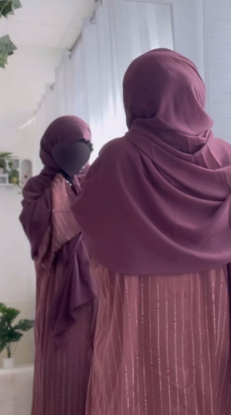 Abaya Dia Set- Mauve