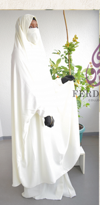Jilbab Nidha 2-Piece  - Ivory (Defect)