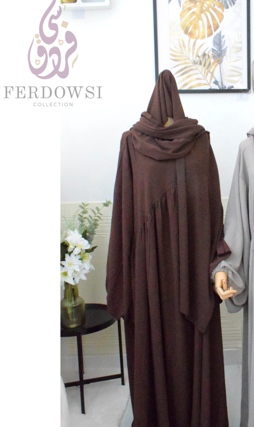 Abaya Belle - Chocolate Brown