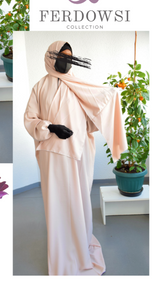 Prayer Abaya - Light pink