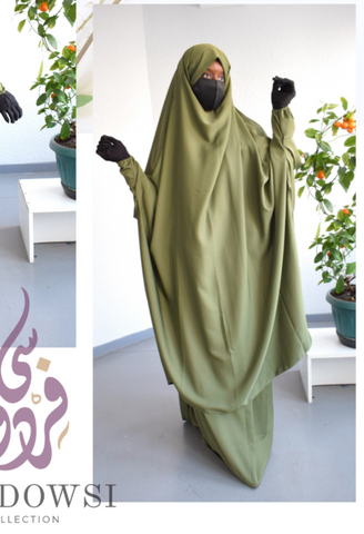 Jilbab Nidha 2-Piece  - Olive