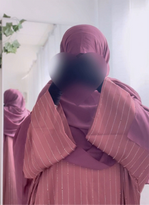 Abaya Dia Set- Mauve