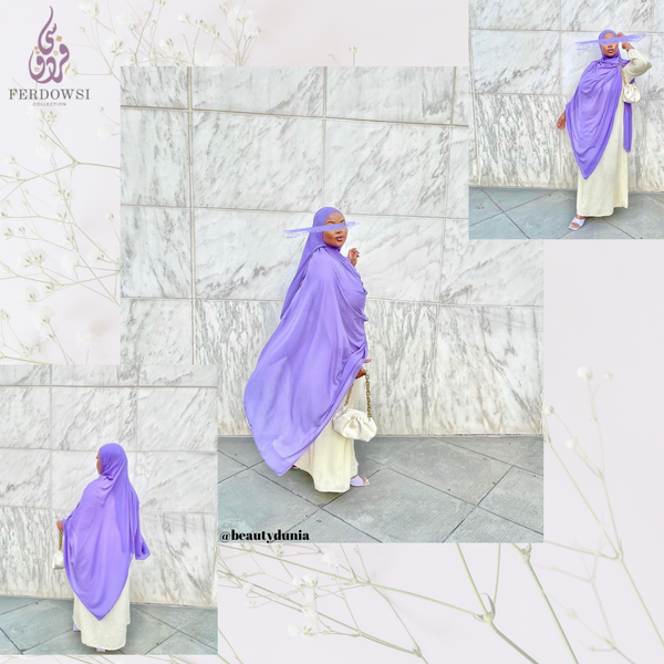 Maxi Chiffon Hijab/Shayla- Orchid