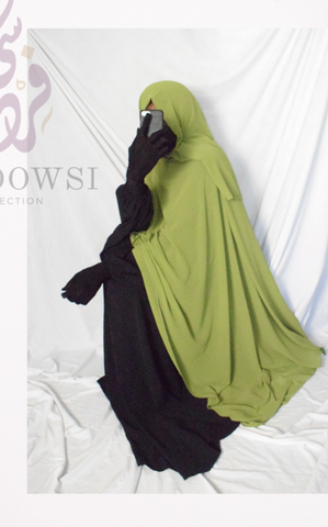 Maxi Chiffon Hijab - Soft Green