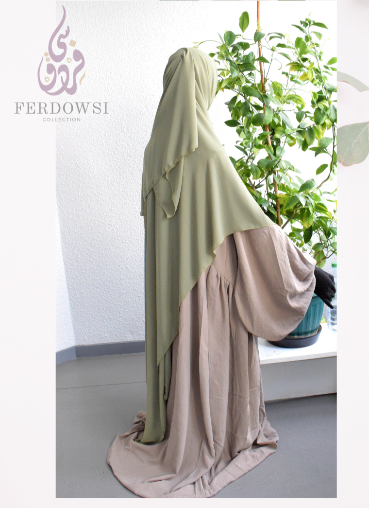 Maxi Chiffon Hijab - Soft Olive