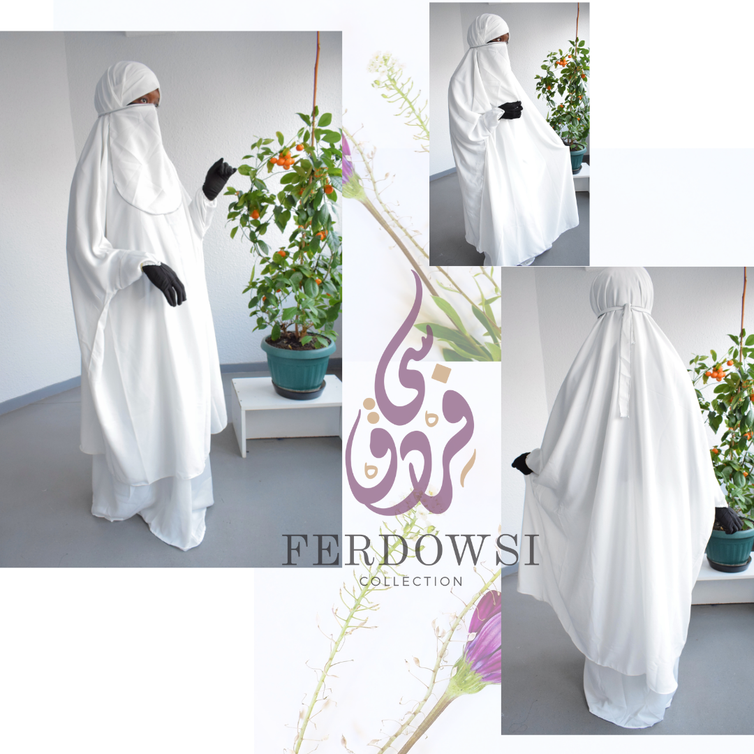 Jilbab Nidha 2-Piece  - White