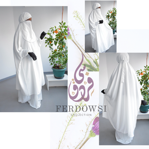 Jilbab Nidha 2-Piece  - White