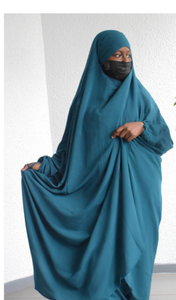 Jilbab Basic 2 piece - Dark Turquoise