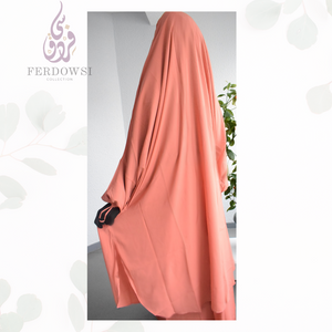 Jilbab 2Piece - Warm Pink