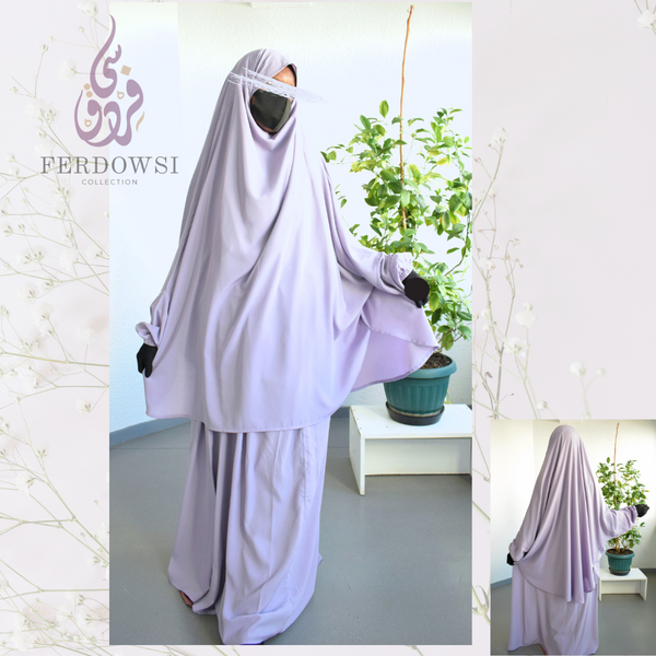 Jilbab Basic 2 piece - Lavender