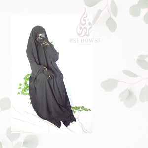 Jilbab Crepe - Black