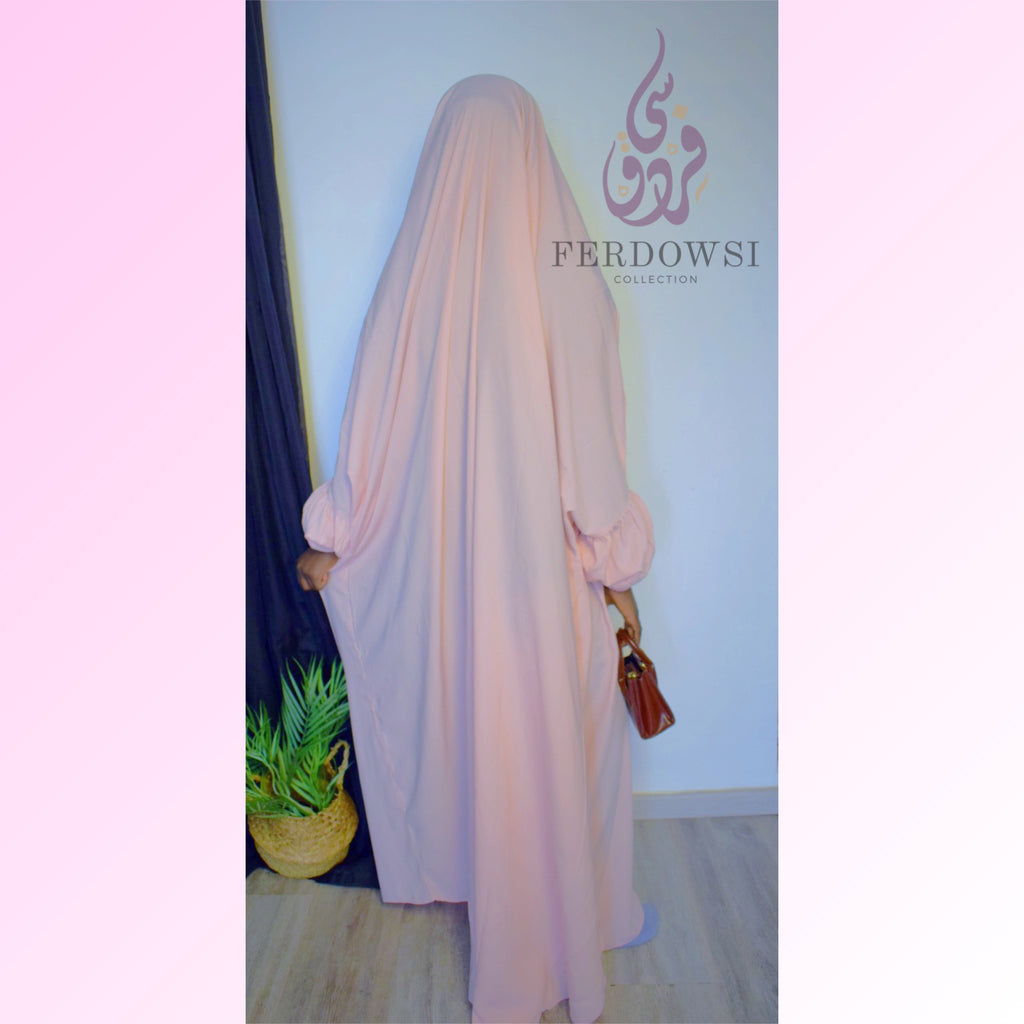 Jilbab One Piece Rose Pink FERDOWSI Collection