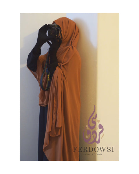 Maxi Chiffon Hijab/ Shayla- Camel